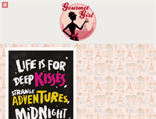 Tablet Screenshot of gourmetfashionista.com